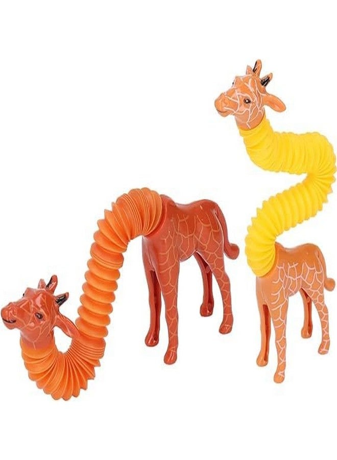 RENARSH LED Telescopic Suction Cup Giraffe Toy, Pop Tubes Fidget Toys, Shape Changing Telescopic Sensory Tubes Fidget Tubes Sensory Toys Suction Toy, Funny Gift (Pack of 8) - Image 3